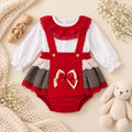 Baby Tartan Spanish Style Romper Set