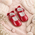 Baby/Toddlers Girls Red Patent Bow Shoes